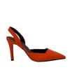 Turuncu 10 Cm Rahat Topuklu Stiletto