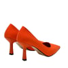 Turuncu Tekstil 8 Cm Topuklu Rahat Stiletto