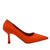 Turuncu Tekstil 8 Cm Topuklu Rahat Stiletto