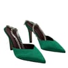 Yeşil 10 Cm Topuklu Rahat Stiletto