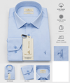 Daniel Bessi 550 Slim Fit %100 Pamuk Twill Easy Care Kolay Ütü Gömlek