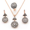 GÜMÜŞ ÇİÇEK TASARIM ZARİF SET
