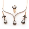 GÜMÜŞ DAMLA MODEL ZARİF SET