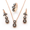 GÜMÜŞ DAMLA TASARIM ZARİF SET