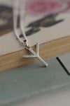 GÜMÜŞ ÖZEL TASARIM VİKİNG ALGİZ RUNE KOLYESİ