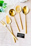 5 Parça DALİ Lüks Servis Seti -Mat Gold