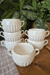 CASA DE BELLA MADİSON BEYAZ 6LI KASE SETİ 16CM 350ML(FIRINA GİRMEKTEDİR)