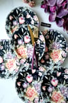 ÇİÇEKLİ 6 Kişilik Pasta Tabağı