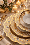 RENAISSANCE 60 PARÇA 24 K ALTIN YEMEK TAKIMI