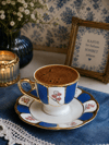 SILVANA ÇİÇEK DESENLİ 3 MODEL 6 KİŞİLİK PORSELEN KAHVE FİNCANI