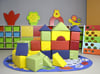 22 Parça Sünger Blok Lego Set