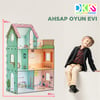 Bebek Oyun Evi | www.kreşmarket.com Barbie Bebek uyumlu Ahşap BloklarDKMTS20201Ahşap Oyun Evi