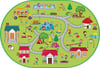 Oval City Yeşil Bukle 200x290 cm