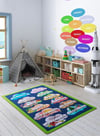 Puzzle Oyun Halısı | www.kreşmarket.com133*190 Cm Ebat HalılarKMHC0021Puzzel Oyun Halısı