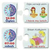 Puzzle ve Kavram OyunlarıKMMLÇ589Saatler ve Eylemler Okul Öncesi Eğitim Seti