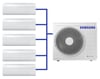 Samsung WindFree™ Multi Split Duvar Tipi Klima 7+9+9+9+12 BTU AJ068TXJ2KH Dış Ünite