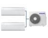 Samsung WindFree™ Multi Split Klima 1+2 Sistem 9000 + 12000 BTU Duvar Tipi AJ050TXJ2KH Dış Ünite