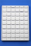 48'Lİ PLASTİK KÜPE TABLASI , 48 PCS PLASTIC EARING TRAY FOR JEWELRY