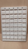 48'Lİ PLASTİK KÜPE TABLASI , 48 PCS PLASTIC EARING TRAY FOR JEWELRY