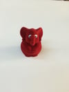 KADİFE FİL YÜZÜK KUTUSU, VELVET ELEPHANT JEWELRY RING BOX , SUEDE ELEPHANT JEWELRY RING BOX