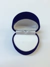 KADİFE KALP YÜZÜK KUTUSU, VELVET HEART SHAPE JEWELRY RING BOX , SUEDE HEART SHAPE JEWELRY RING BOX