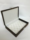YÜZÜK KUTUSU CAMSIZ ÇOKLU TAY TÜYLÜ , RING BOX  FOR MANY RING  HORSEHAIR 