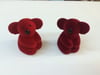KADİFE KOALA YÜZÜK KUTUSU, VELVET KOALA JEWELRY RING BOX , SUEDE KOALA JEWELRY RING BOX