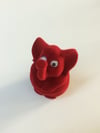 KADİFE FİL YÜZÜK KUTUSU, VELVET ELEPHANT JEWELRY RING BOX , SUEDE ELEPHANT JEWELRY RING BOX