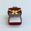 KADİFE ÇANTA YÜZÜK KUTUSU, VELVET BAG JEWELRY RING BOX , SUEDE  BAG JEWELRY RING BOX