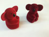 KADİFE KOALA YÜZÜK KUTUSU, VELVET KOALA JEWELRY RING BOX , SUEDE KOALA JEWELRY RING BOX