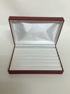 CAMSIZ YÜZÜK , KOL DÜĞMESİ KUTUSU, RING AND CUFFLINK JEWELRY ROLL BOX 