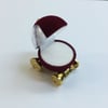 KADİFE YÜZÜK KUTUSU, VELVET JEWELRY RING BOX , SUEDE JEWELRY RING BOX