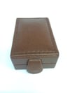 DERİ KOLYE KUTUSU, DERİ PANDANTIF KUTUSU, KOLYE KUTUSU, DERİ MÜCEVHER KUTUSU, LEATHER NECKLACE BOX, MINI NECKLACE BOX, PENDANT BOX FOR JEWELRY  