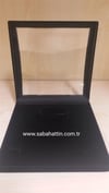 KADİFE CAM GÖRÜNÜMLÜ TAKIM KUTUSU, VELVET & SUEDE SET BOX WITH WINDOW