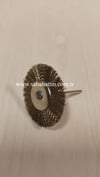 MANDRENLİ  BÜYÜK ÇAPI 4CM SARI TEL FIRÇA