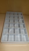 YİRMİ DÖRT  BÖLMELİ  PLASTİK TOPTANCI TABLASI, PLASTİK KUYUMCU TABLASI,  PLASTİK ORGANIZER, PLASTIC WHOLESALER TRAY, PLASTIC ORGANIZER
