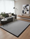 Açık Gri Renk Modern Sisal Halı 3935a Açık Gri SiyahMarkaev