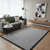 Açık Gri Renk Modern Sisal Halı 3936a Açık Gri SiyahMarkaev