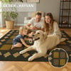 Antrasit Geometri Dokuma Taban Halı 468 YNGMarkaev