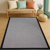 Bej Renk Modern Sisal Halı 3935a Açık Gri SiyahMarkaev
