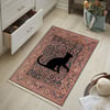 Black Cat Baskılı Dokuma Taban Halı 215 YNGMarkaev
