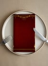Bordo Ramadan Pamuklu 6'lı Peçete TakımıMarkaev