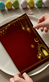 Bordo Ramadan Pamuklu 6'lı Peçete TakımıMarkaev