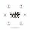Dream Big Dokuma Taban Halı 426 YNGMarkaev