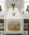Easter Çiftçi Tavşan Pamuklu Masa Runner 0099– 50x150 cmMarkaev