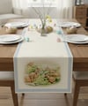 Easter Tavşan Bahçesi Pamuklu Masa Runner 0103– 50x150 cmMarkaev