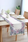Flora Lila Pamuklu Masa Runner 0058– 50x150 cmMarkaev