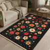 Flowers Baskılı Dokuma Taban Halı 241 YNGMarkaev