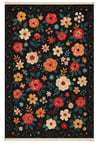 Flowers Baskılı Dokuma Taban Halı 241 YNGMarkaev
