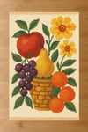 Fruit Basket Baskılı Dokuma Taban Halı 252 YNGMarkaev